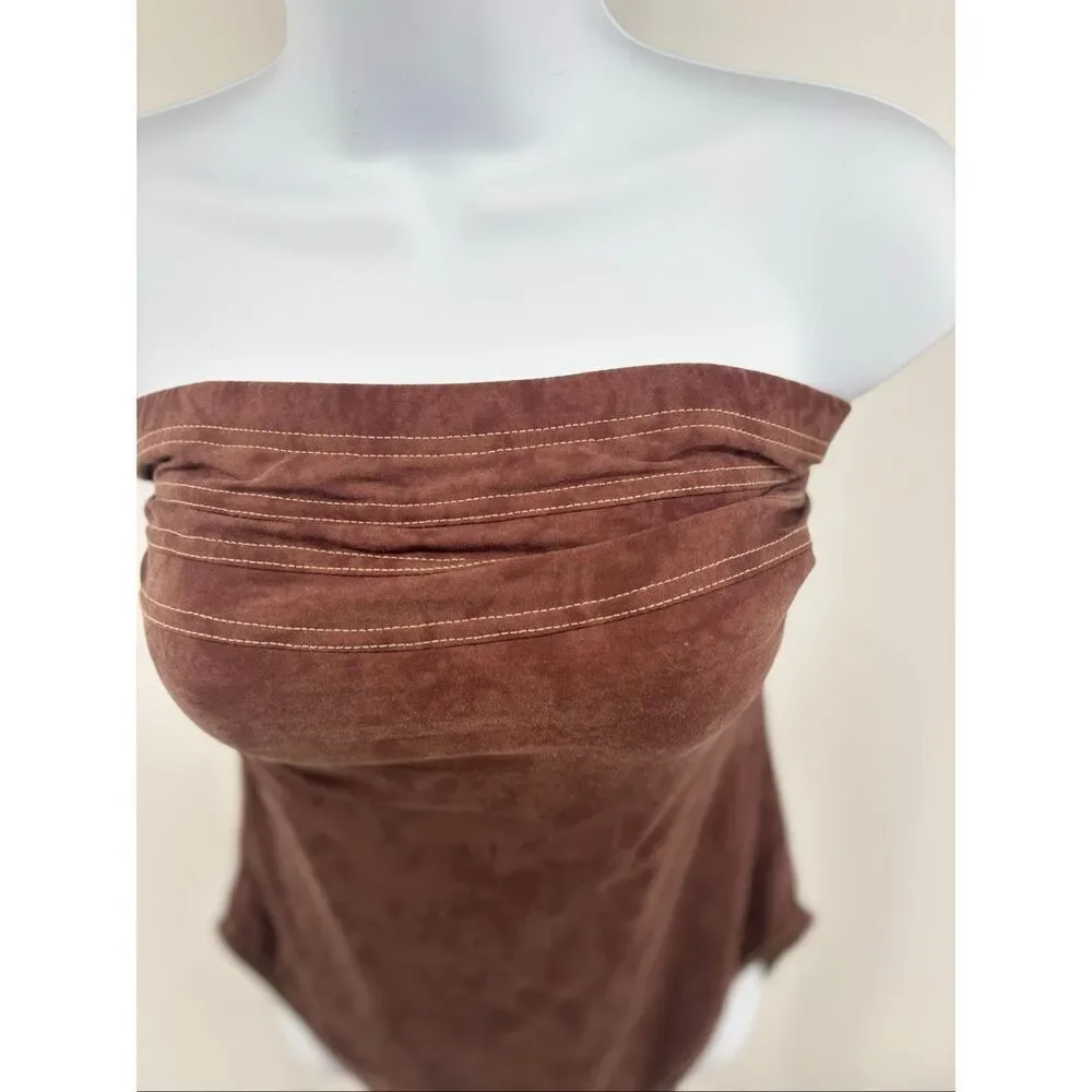 Magicsuit Strapless Shaping One Piece Swimsuit Brown Women Size 10